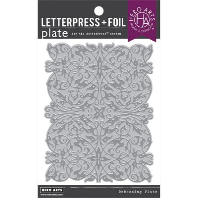 Hero Arts Letterpress & Foil Plate - Lacy Filigree